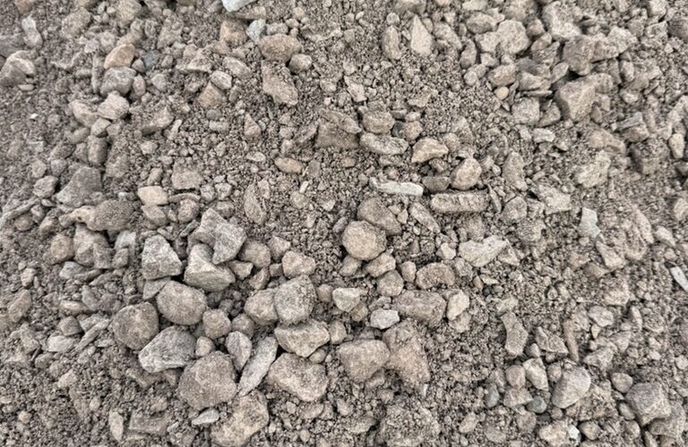 Rose 3/4-inch minus crushed construction rock