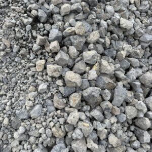 4-inch minus crushed construction rock