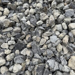 2 1/2-inch clean construction rock